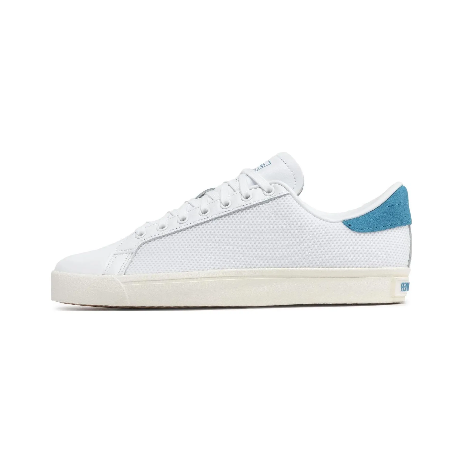Adidas Originals Rod Laver Vin Anti Slip Wear Resistant Lightweight Breathable Low Top Skateboard Shoes White Blue