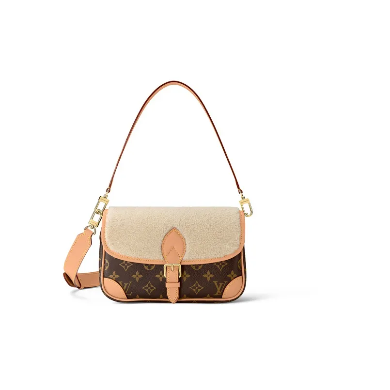 LOUIS VUITTON Diane Monogram Handbag Brown