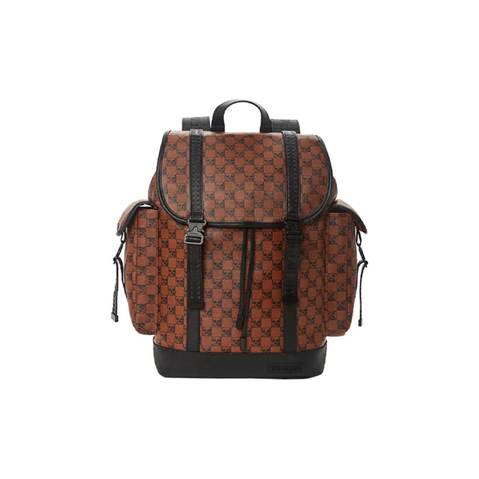 SPRAYGROUND Рюкзак из ПВХ большой унисекс коричневый