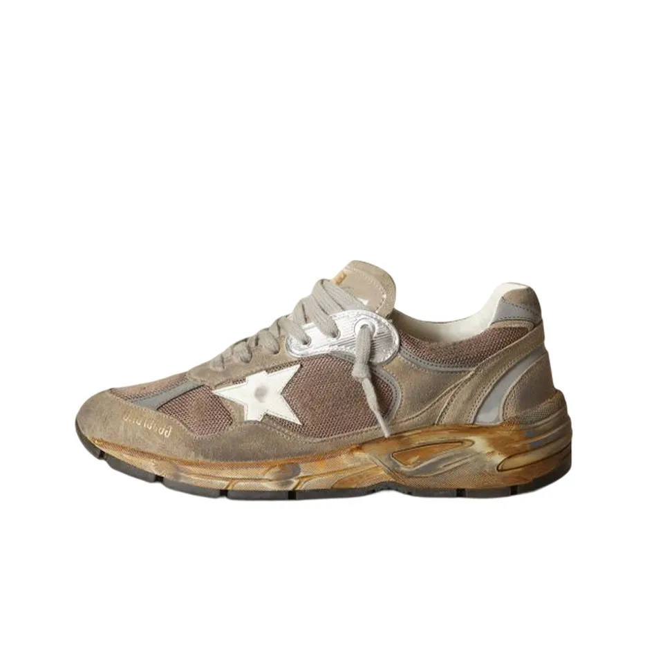 Golden Goose Dad Star Low Top Chunky Sneakers Women's Dove Gray Vintage Version