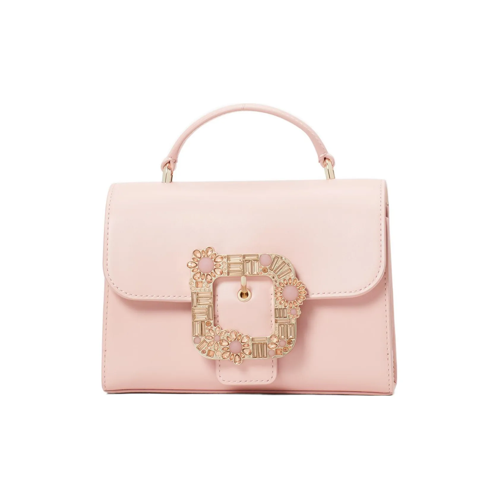 Kate Spade Cow Leather One Shoulder Handbag, Crossbody Bag Trumpets Women's Coral Pink