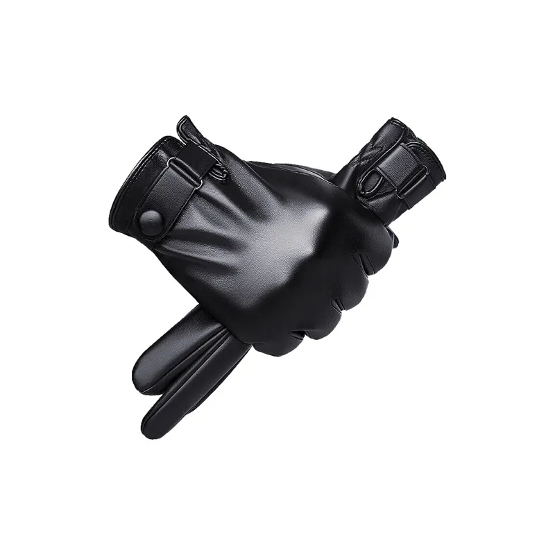 JAGUAR Sheepskin Gloves Men's Black