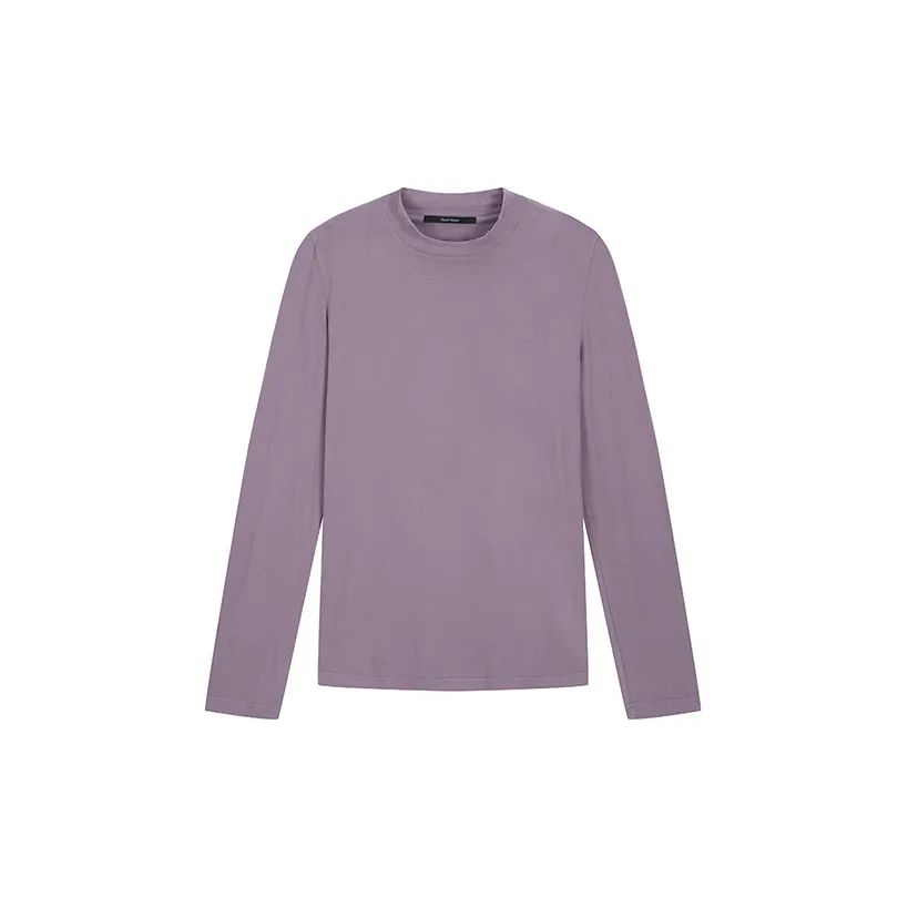 DAVID NAMAN FW22 Длинный рукав Т-рубашка Мужская Фиолетовая