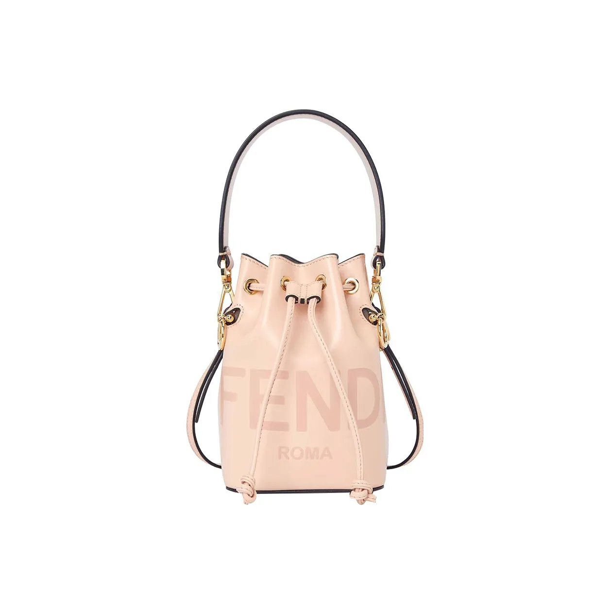 FENDI Mon Tresor Calfskin Bucket Bags Shoulder Bag Crossbody Bag Handbag Mini Women's Pink