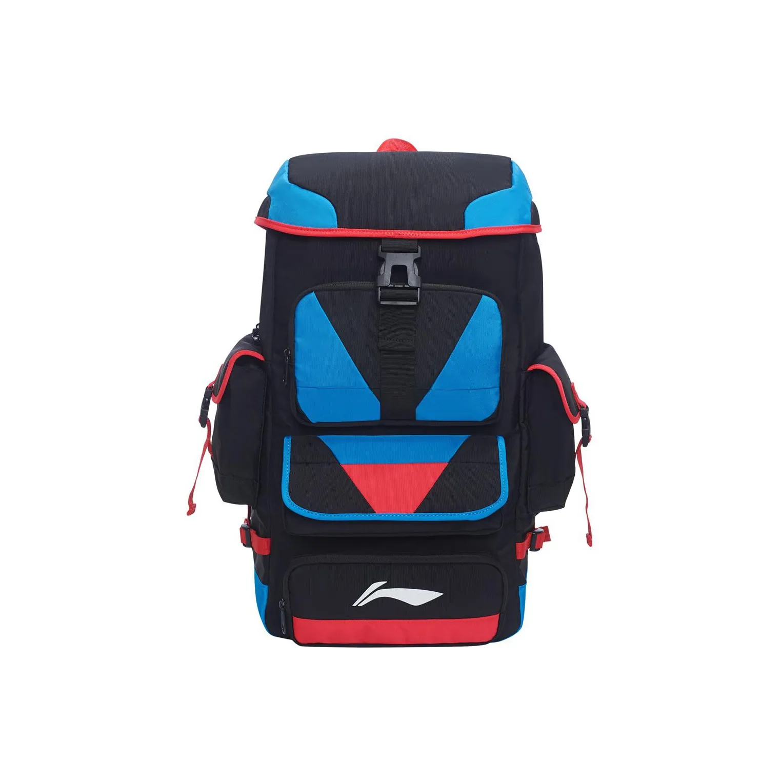 LiNing Sports Basketball Collection Polyester Sports Backpack Regular Unisex Black Blue