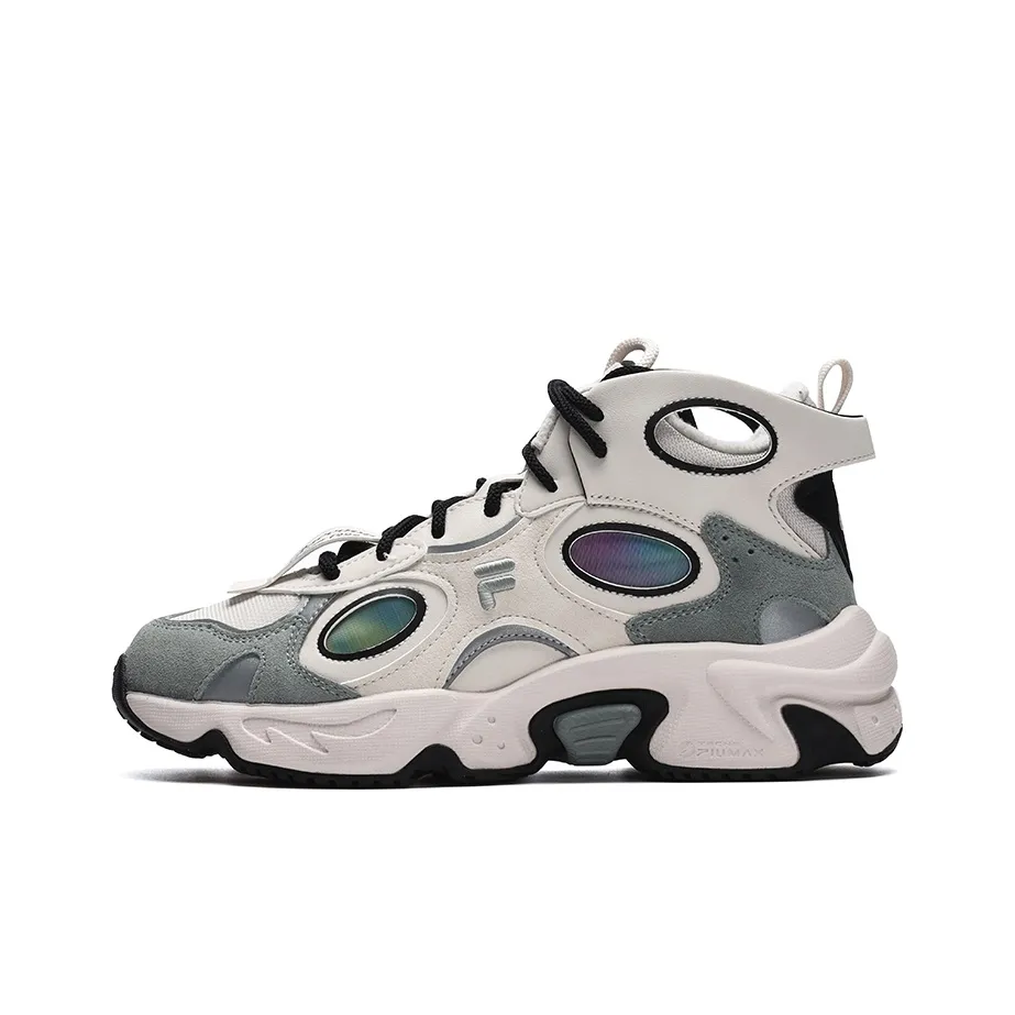 FILA FUSION Енот MID We MID Топ Кэжуал Женские Снег Известняк