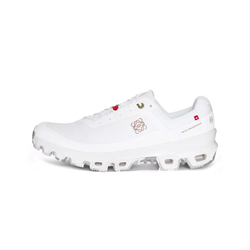 On x LOEWE Cloudventure Shock Absorbers Low Top Sports Casual Shoes Men's White