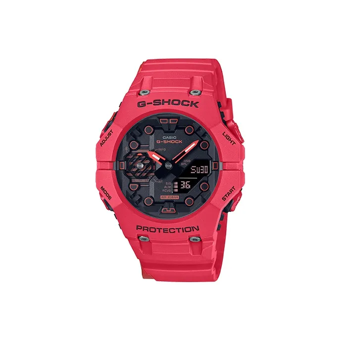 CASIO G SHOCK Collection Кварцевый механизм Смольный ремешок Часы 46*42,5 мм Мужские часы Черный циферблат GA B001 4APR