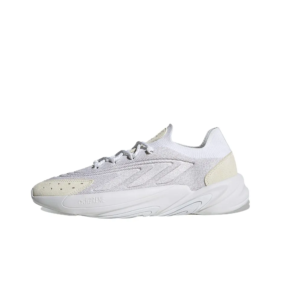 Adidas Originals Ozelia Shock Absorbers Slip Resistant Abrasion Resistant Low Top Casual Unisex White Adidas Originals Ozelia Shock Absorbers Slip Resistant Abrasion Resistant Низкий Топ Повседневный Унисекс Белый