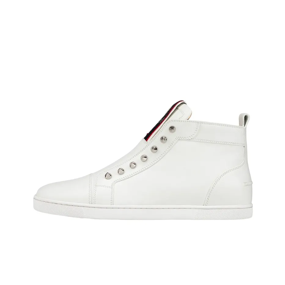 CL Mid Top Skateboard Shoes Men's White