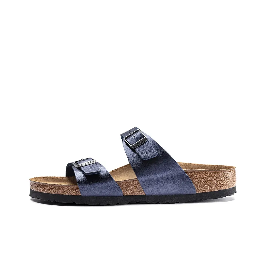 Birkenstock Slip Resistant Antibacterial Slide Slippers Women's Blue