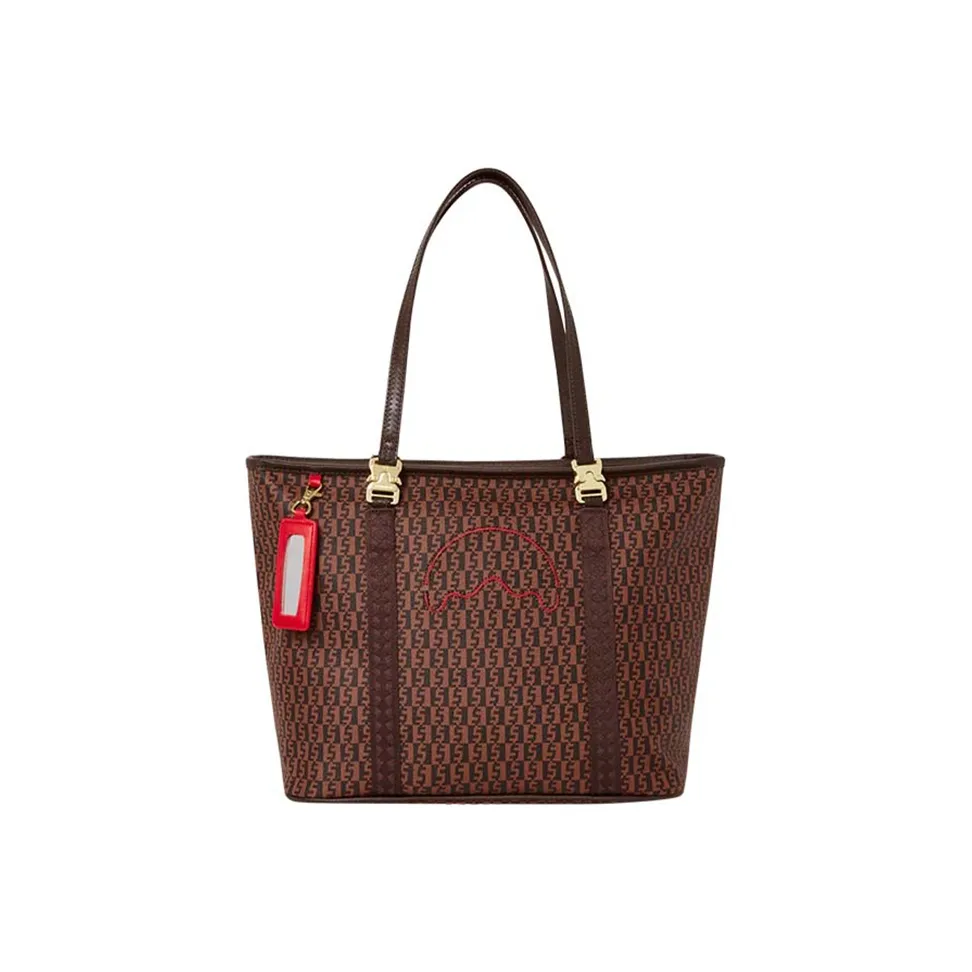 SPRAYGROUND Сумка-корзина из ПВХ большая унисекс коричневая