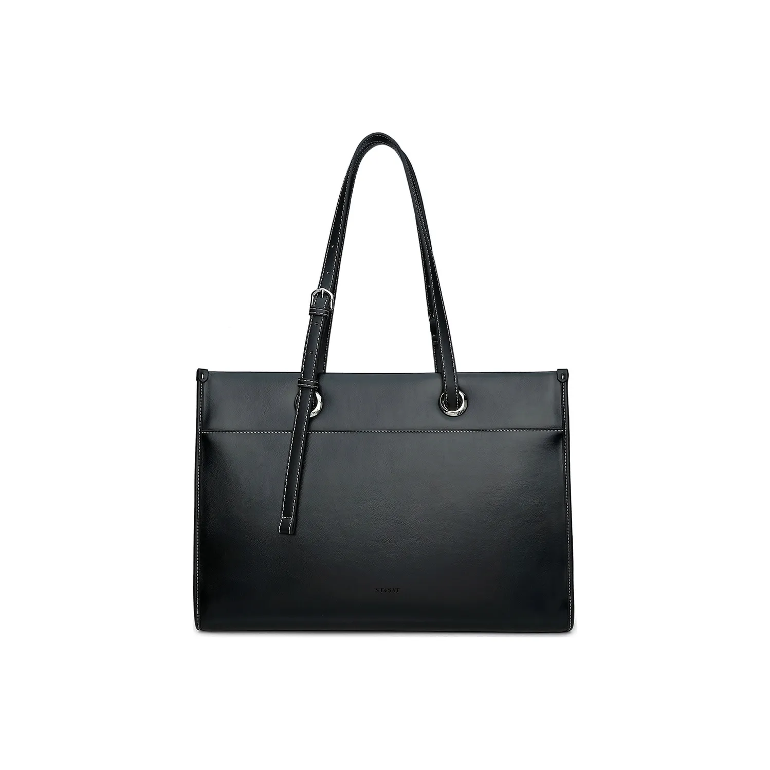 ST SAT Натуральная кожа плечо сумка сумка тоут большой женский многоцветный