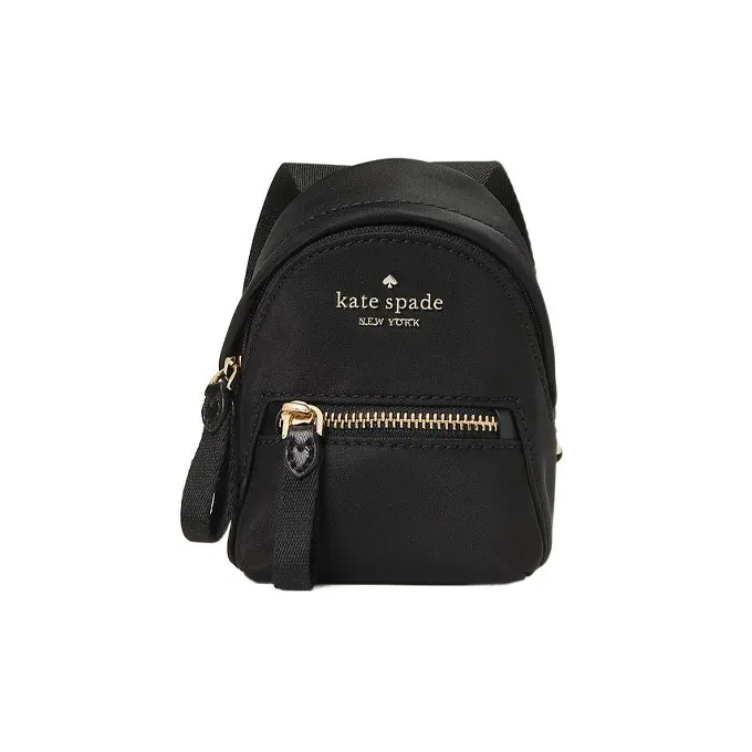 Kate Spade Chelsea PVC Keychain Backpack Bag Charm Bag Merch Unisex Black