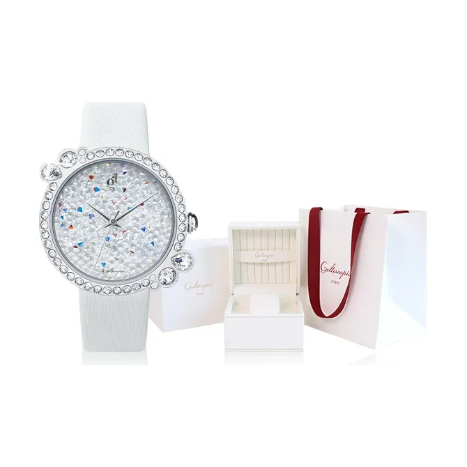 GALTISCOPIO Кварцевый механизм Женские часы Star Diamond Серебряные