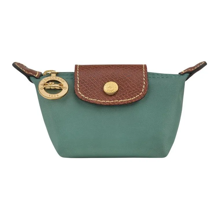 LONGCHAMP Le Pliage Холст с кожей Комбинированный Монетница Женская Зеленая