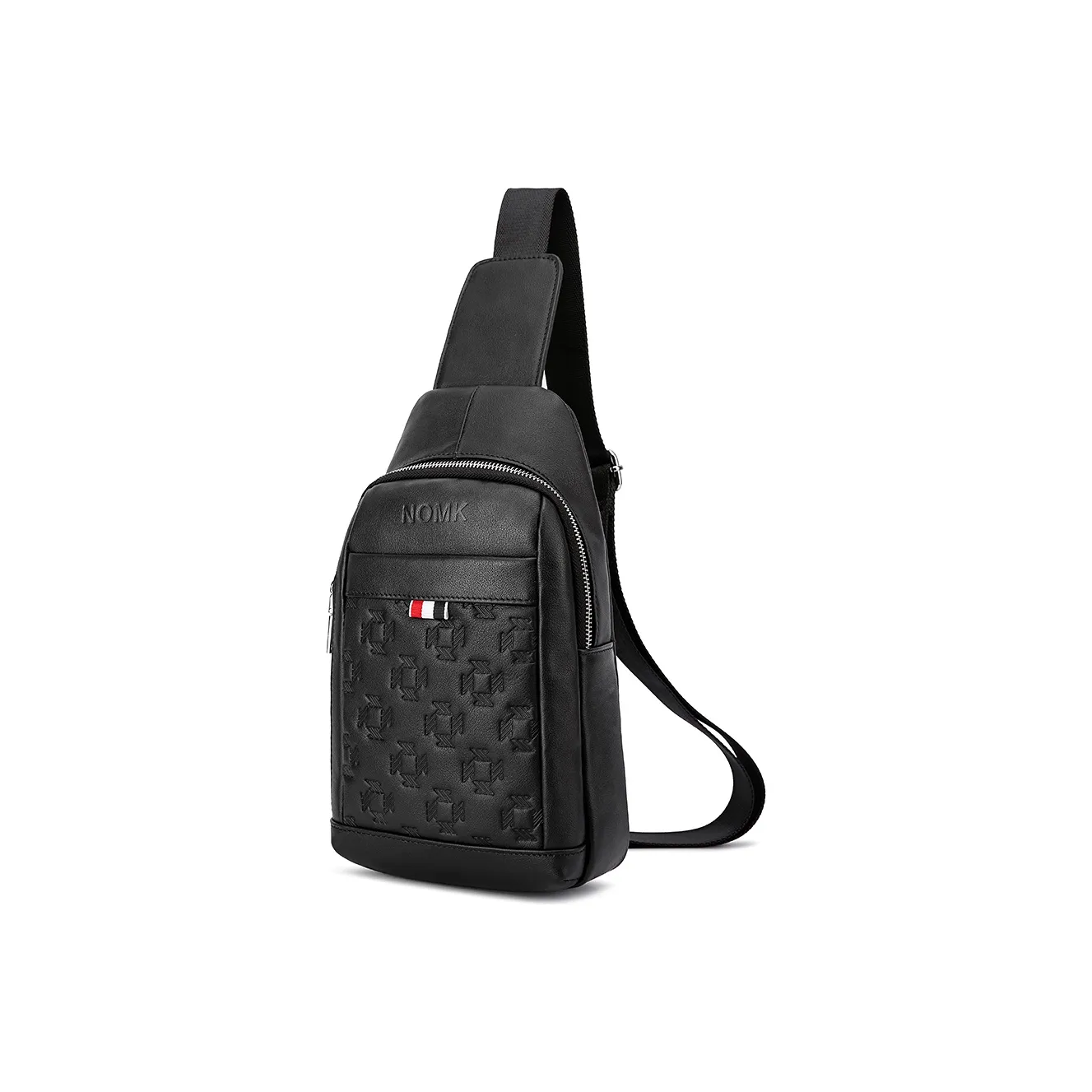 NOMK Рюкзак из коровьей кожи сумка через плечо сумка на плечо сумка через плечо средний мужская черная