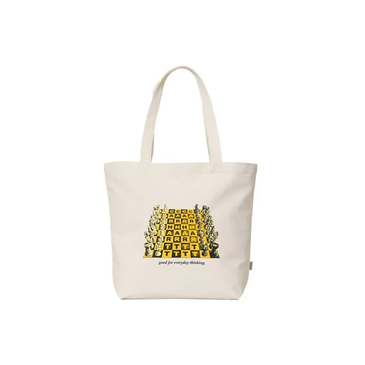Carhartt Canvas Canvas Bag Tote Bag Shopping Bag Shoulder Bag Handbag Medium Size Unisex Natural