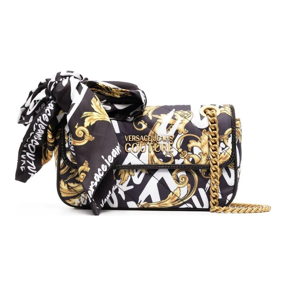 VERSACE JEANS COUTURE Полиэстер Сумка через плечо Стандартная Женская Черная