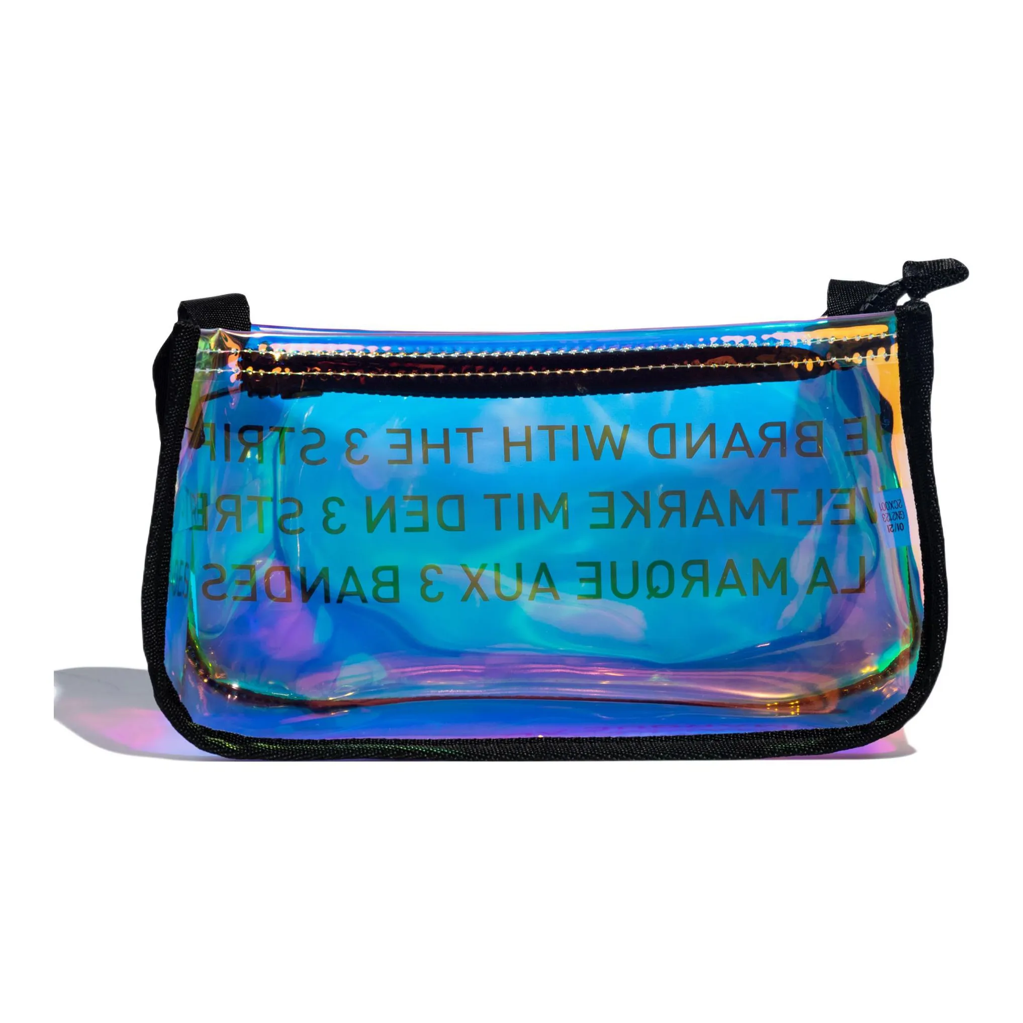 Adidas Originals Polyurethane Sports Bag Toiletry Bag Unisex Transparent