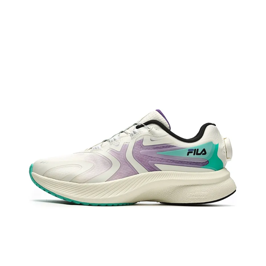 FILA Athletics Energy Low Top Running Shoes Women's Beige Purple Green