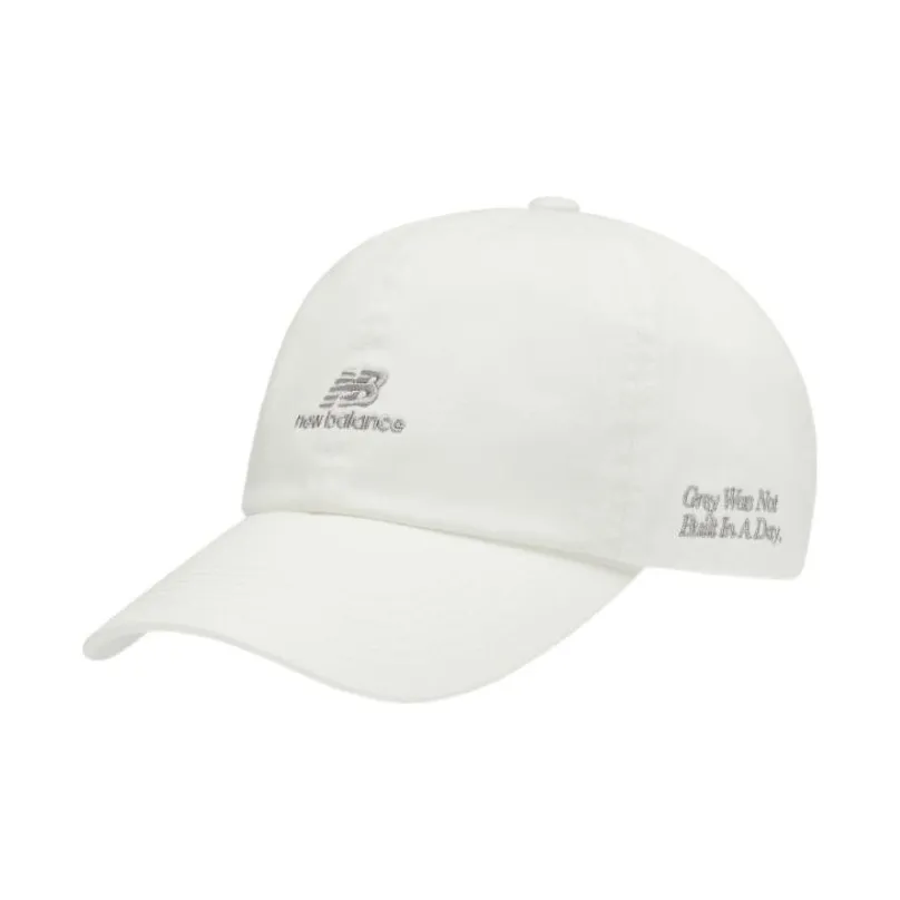 New Balance Хлопковые кепки, белый, мужской