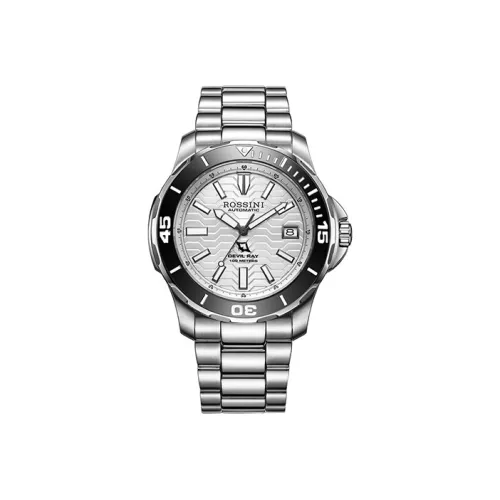 ROSSINI Автоматический Механический Movement Мужские Часы Voyager Collection 41mm*41mm*11mm Белые