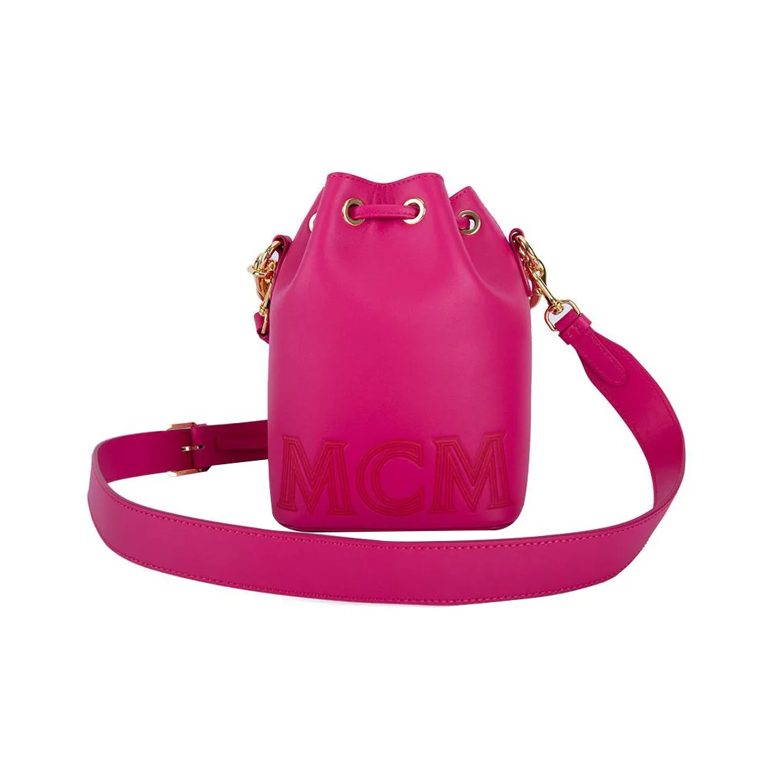 MCM Leather Shoulder Bag, Crossbody Bag, Handbag Mini Women's Purple