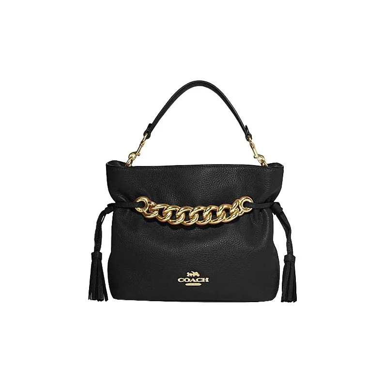 COACH Andy Cow Leather Handbag, Shoulder Bag, Crossbody Bag Medium Size Women's Black