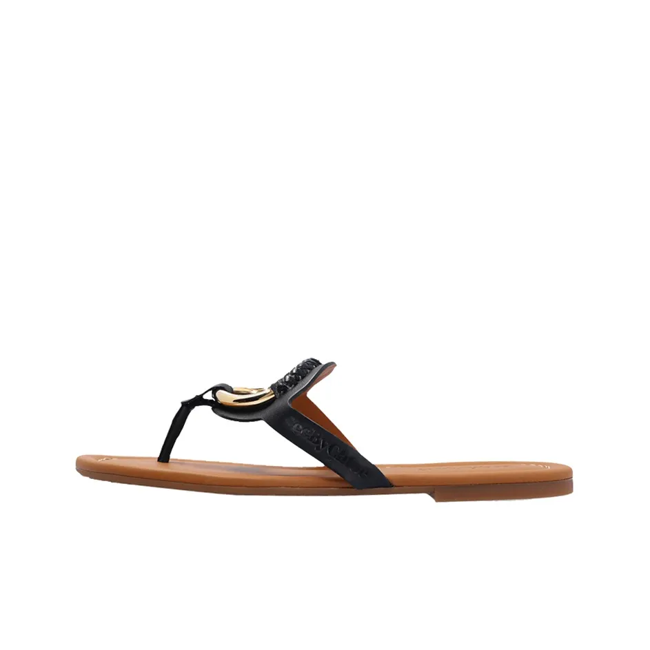 See By Chloé Buckle-detail Leather Sandals