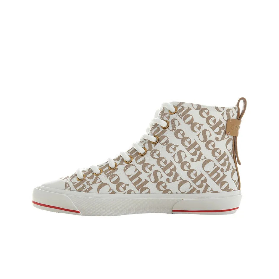 See By Chloe Aryana High Top Stylish Skateboarding Shoes Women's White