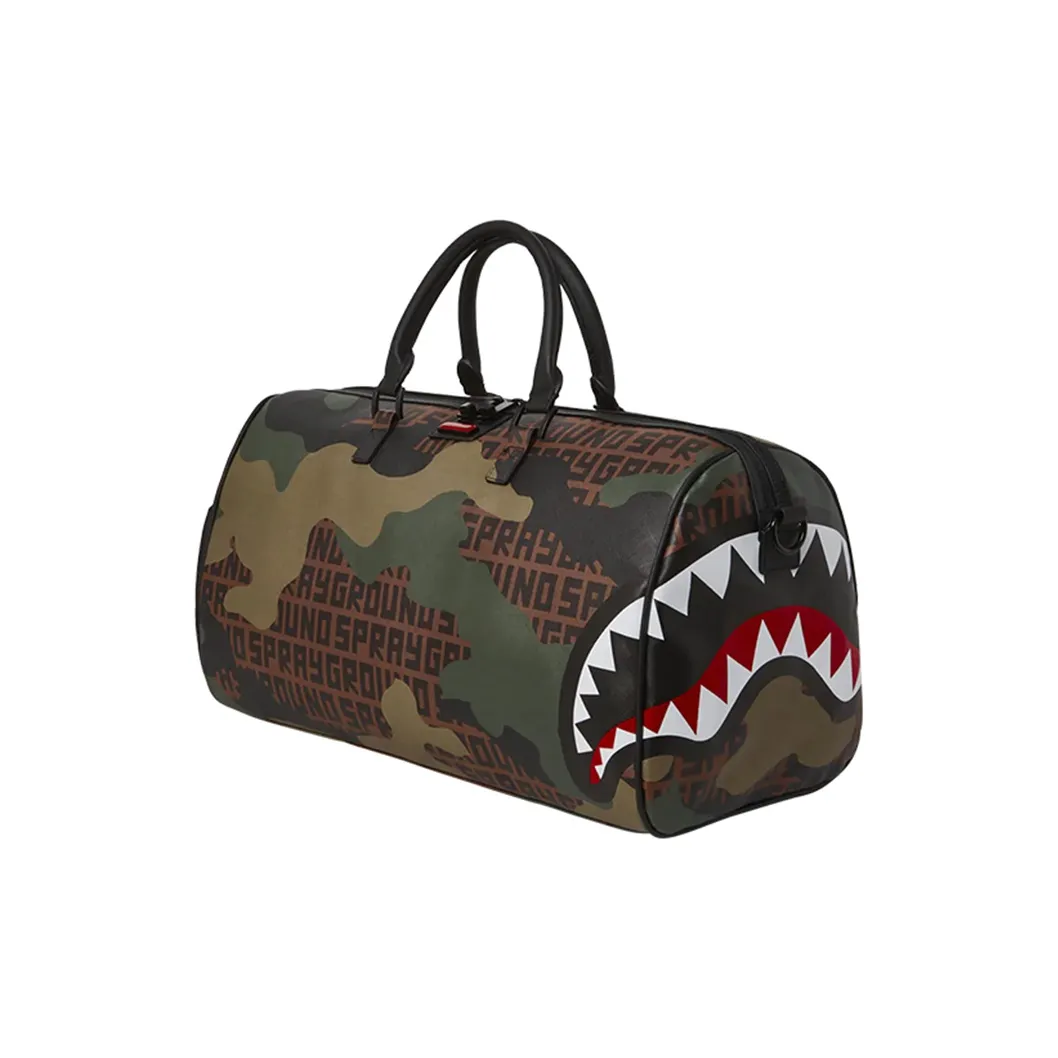 SPRAYGROUND PVC Shoulder Bag, Crossbody Bag, Handbag Medium Size Unisex Army Green