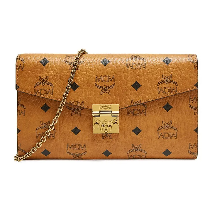 MCM Patricia Visetos Coated Canvas Handheld Shoulder Bag, Crossbody Bag Extra Large Women's