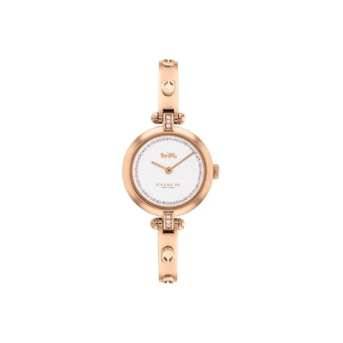 COACH Cary Женские часы Кварцевый механизм ремешок из нержавеющей стали 26 мм белый циферблат