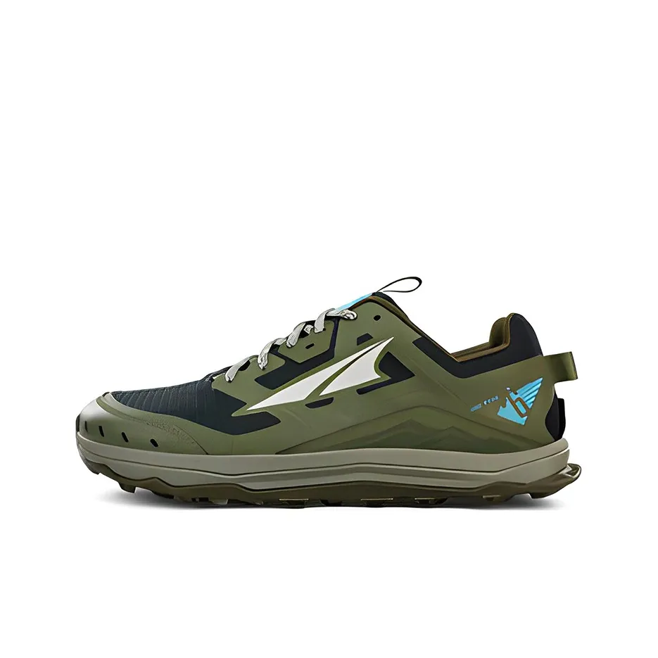 Altra Lone Peak 6 Cushioned Slip-Resistant Breathable Coverage Low-Top Running Shoes Men's Olive Brown
