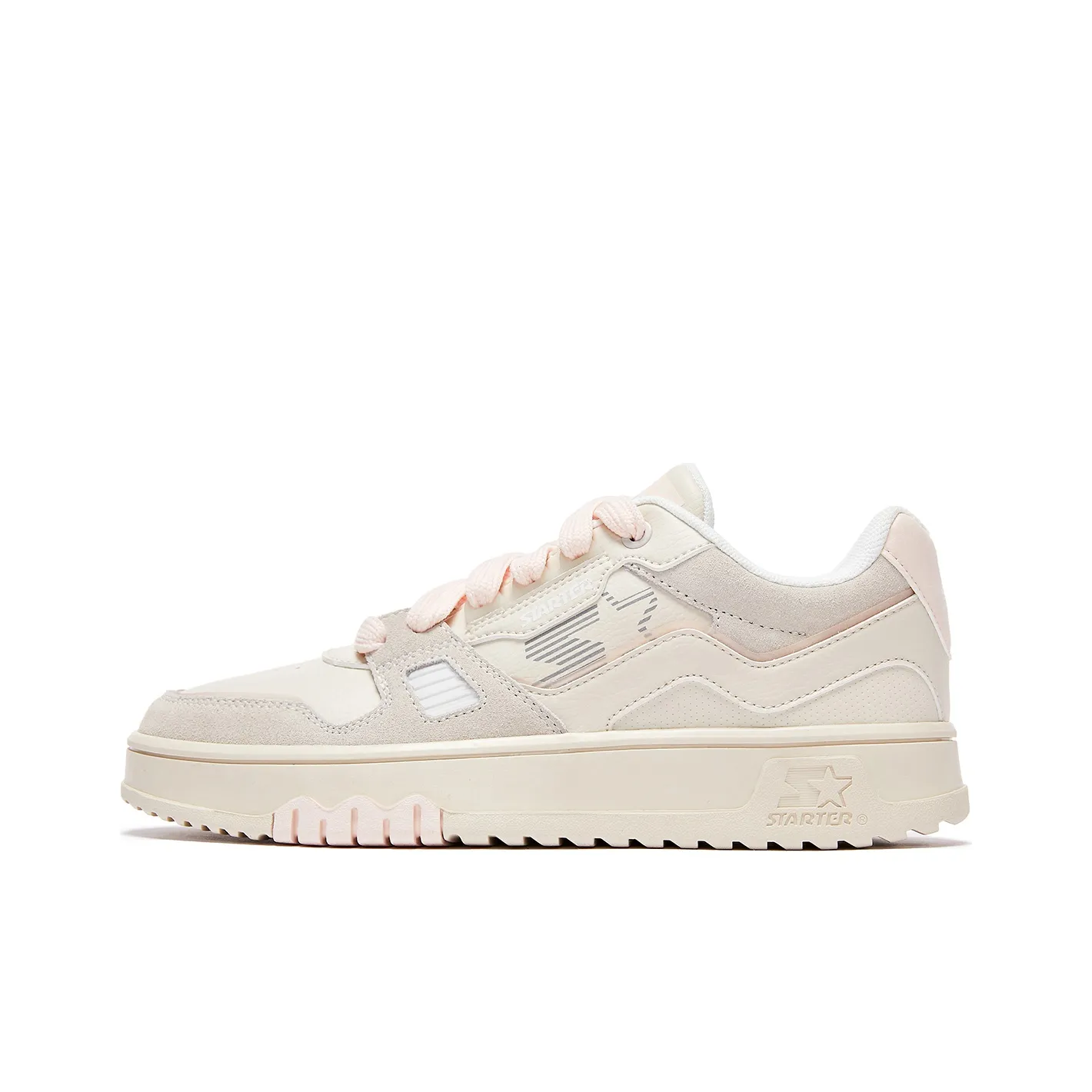 STARTER Low-Top Skateboard Shoes Women's White Cap Gray
