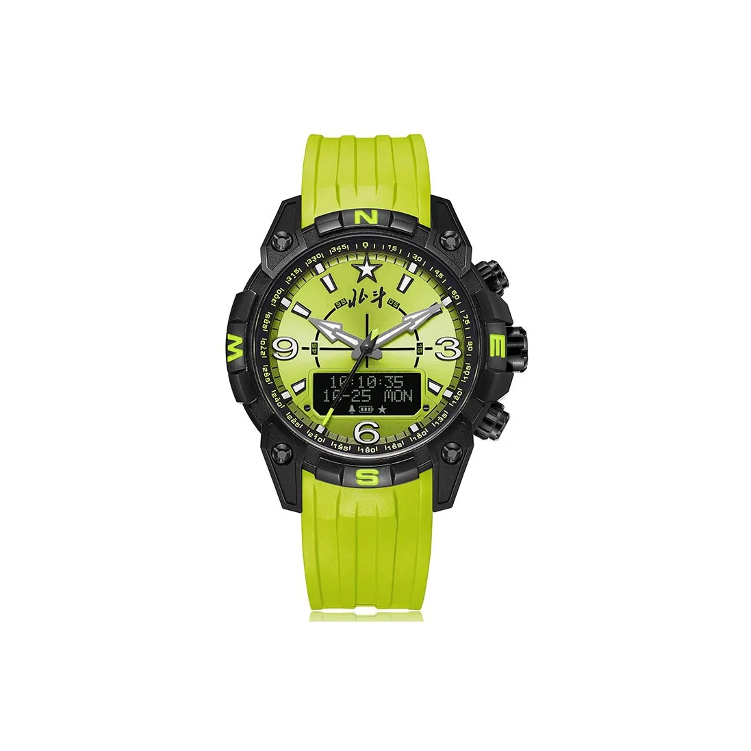 Beidou B Max Кварцевый механизм Часы Мужские Зеленый циферблат
