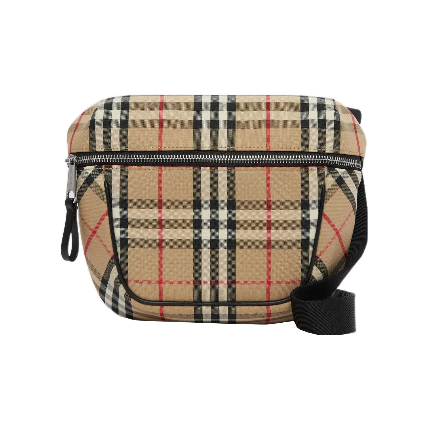 Burberry Vintage Check Bonded Cotton Archie Crossbody Beige