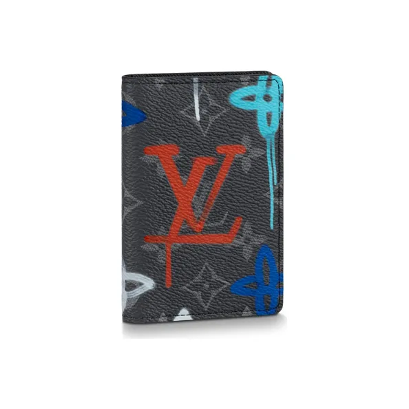 LOUIS VUITTON Pocket Organizer Lv Graffiti Orange