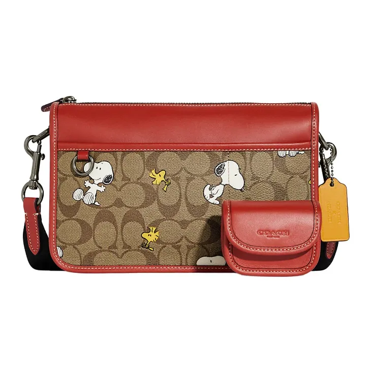 Snoopy X Peanuts X COACH Heritage Shoulder Bags