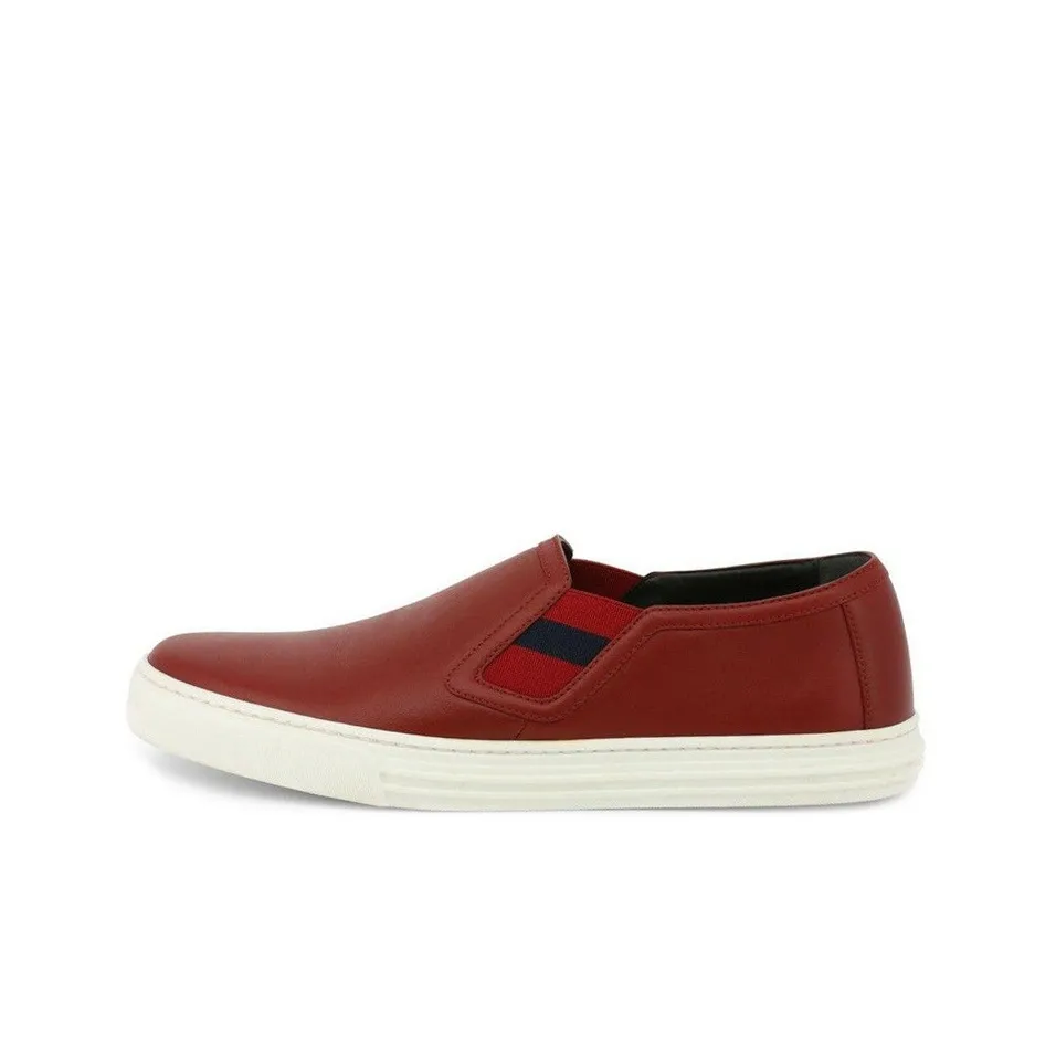 GUCCI Signature Slip-On Leather 'Red'