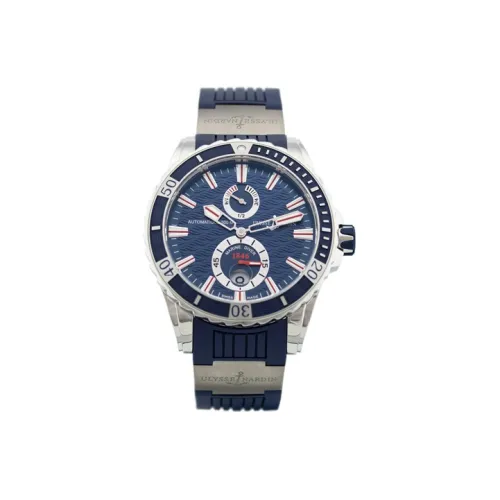 ULYSSE NARDIN Автоматический Механический Движение Мужские Nautical Collection Часы 44 мм Синий