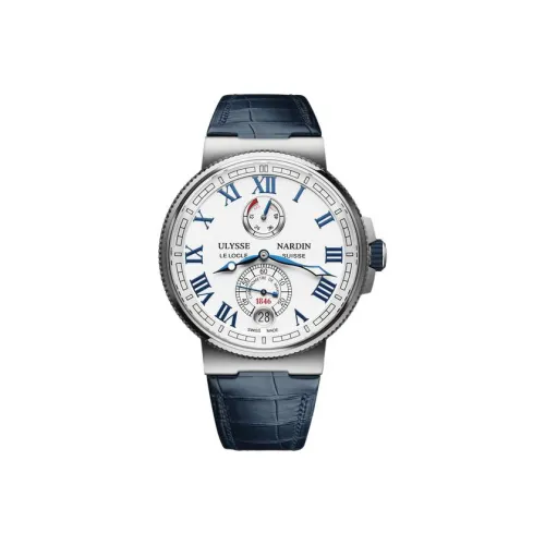 ULYSSE NARDIN Автоматический Механический Движение Мужские Nautical Collection Часы 43 мм Белый