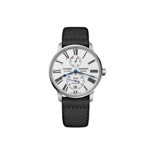 ULYSSE NARDIN Автоматический Механический Движение Мужские Nautical Collection Часы 42 мм Белый