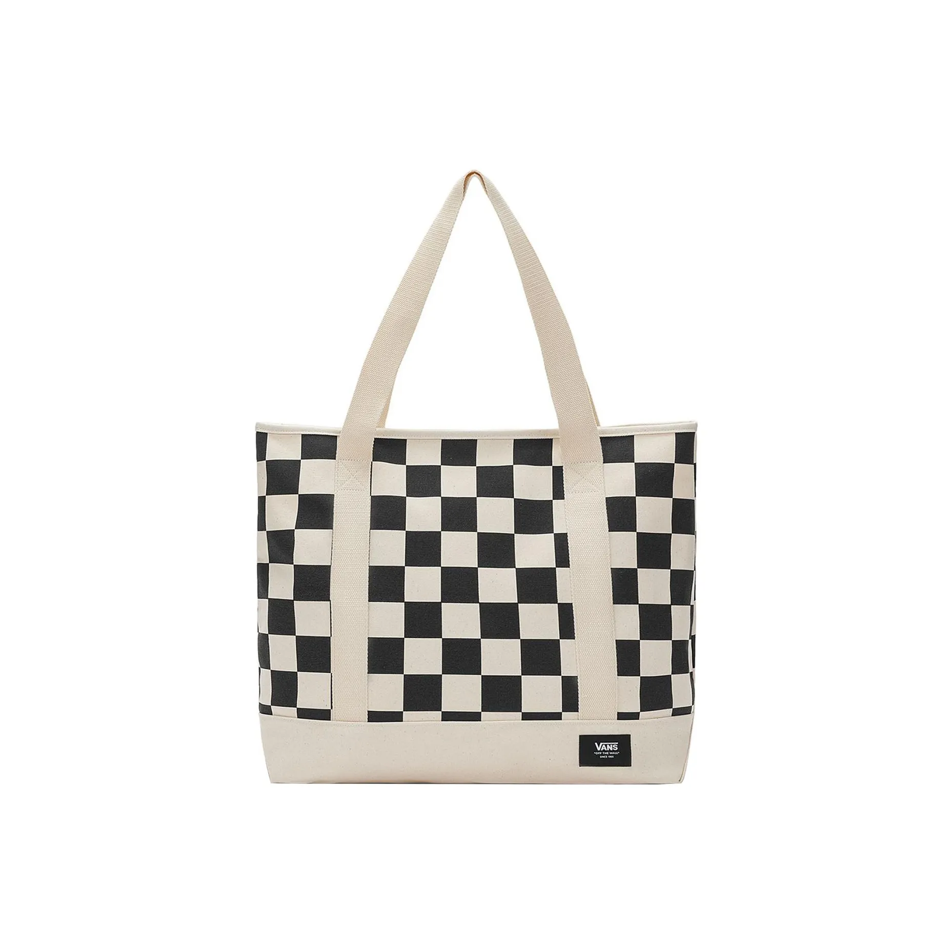 Vans Cotton Tote Bag, Shopping Bag, Shoulder Bag, Handbag Regular Unisex Black White