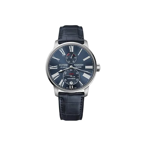 ULYSSE NARDIN Автоматический Механический Движение Мужские Nautical Collection Часы 42 мм Синий