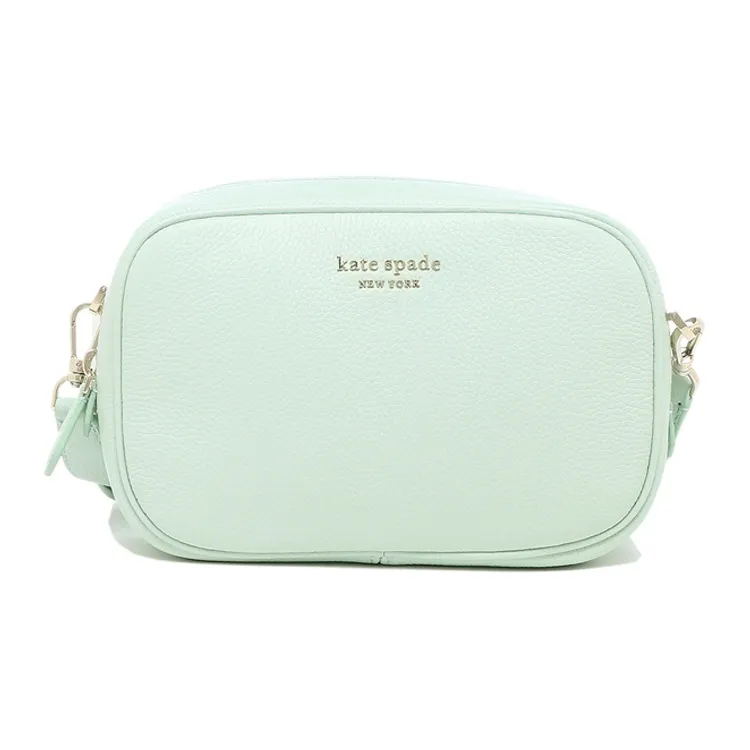 Kate Spade Pebble Текстурированная Коровья Кожа Camera Сумка Сумка через плечо Сумка на плечо Женская Мятно-зеленая