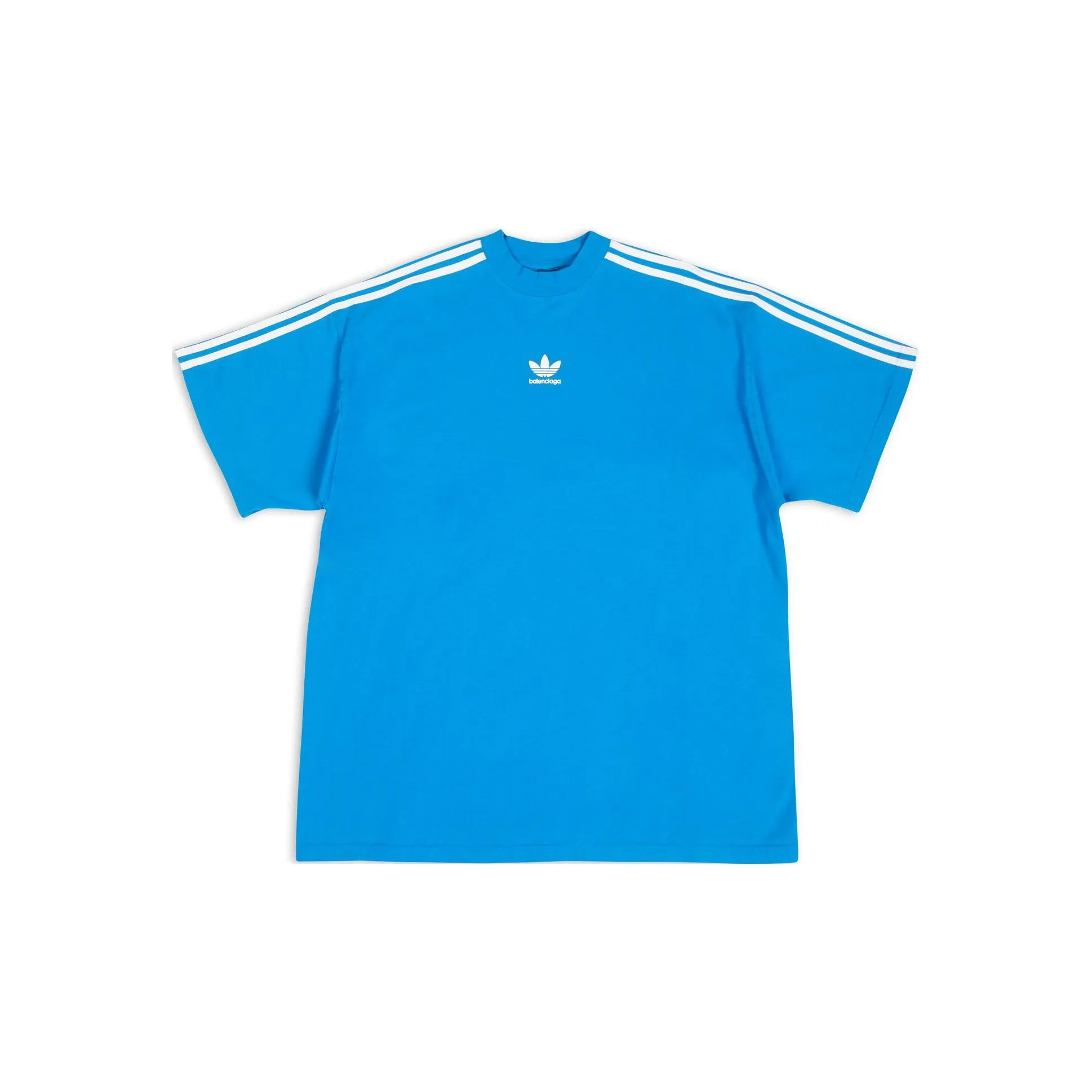 Balenciaga x Adidas Balenciaga x Adidas FW22 T-Shirt Loose Fit Men's Blue Баленсиага x Adidas Balenciaga x Adidas FW22 T-Shirt Свободный крой Мужской Синий