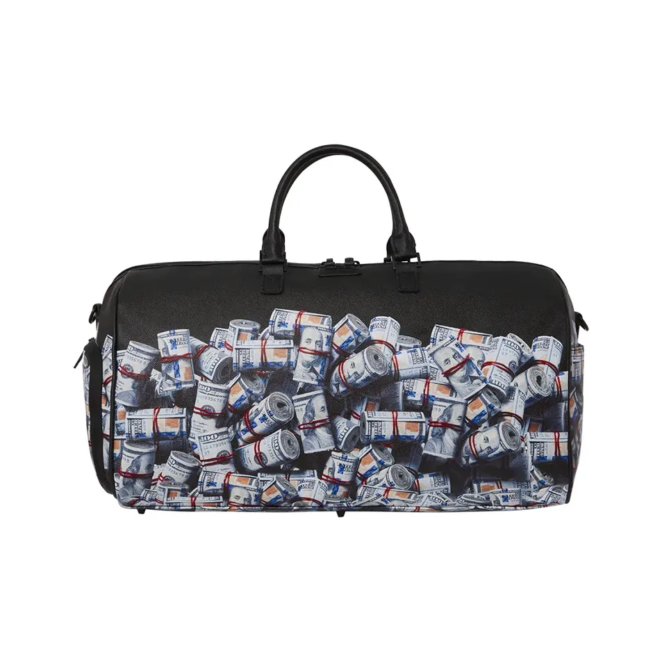 SPRAYGROUND PVC Sneaker Bag Handbags Large Size Unisex Black