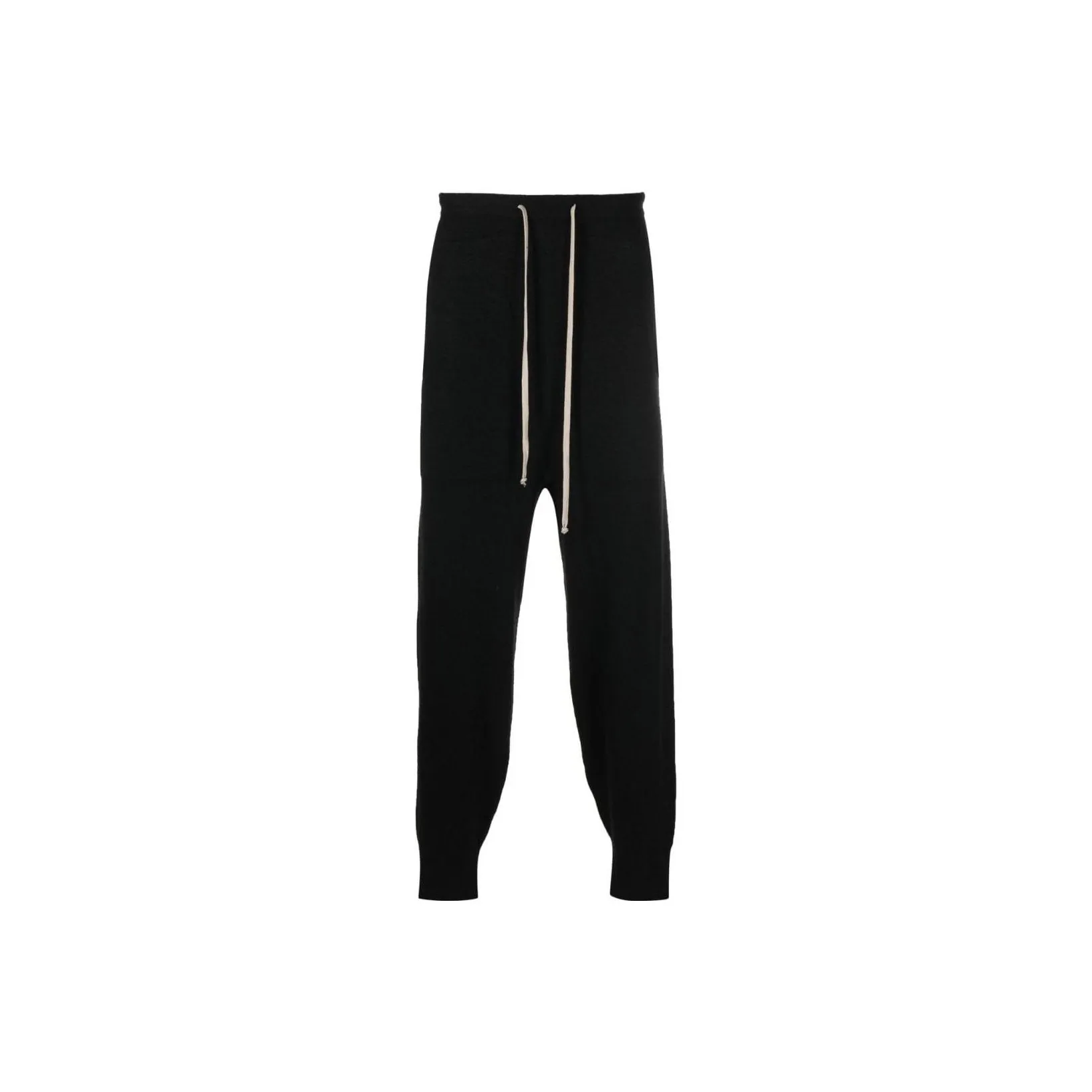 RICK OWENS Drawstring waist Cashmere Track Pants
